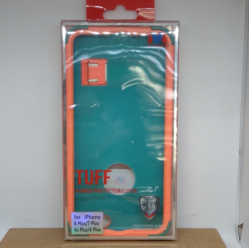 TUFF MYBAT Mango/Orange Hybrid Phone Protector Cover For IPhone 6s plus/6 p -New
